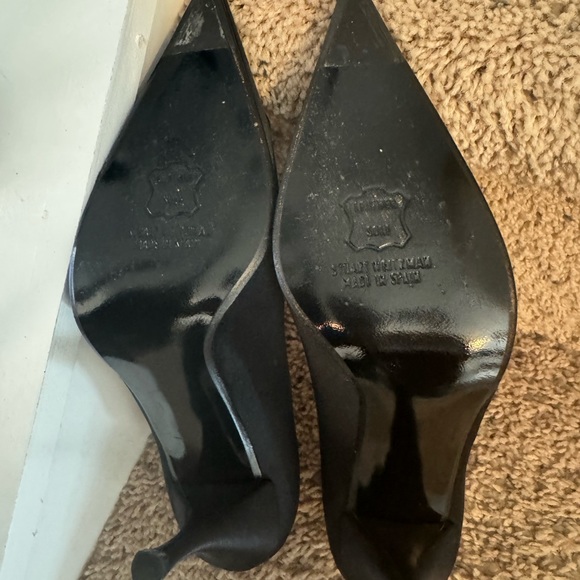 Barely worn Stuart Weitzman heels with rhinestone buckle! - Picture 7 of 7